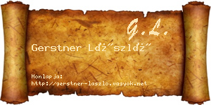 Gerstner László névjegykártya