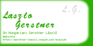laszlo gerstner business card
