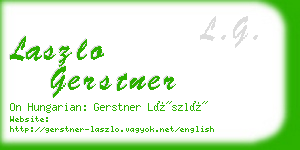 laszlo gerstner business card